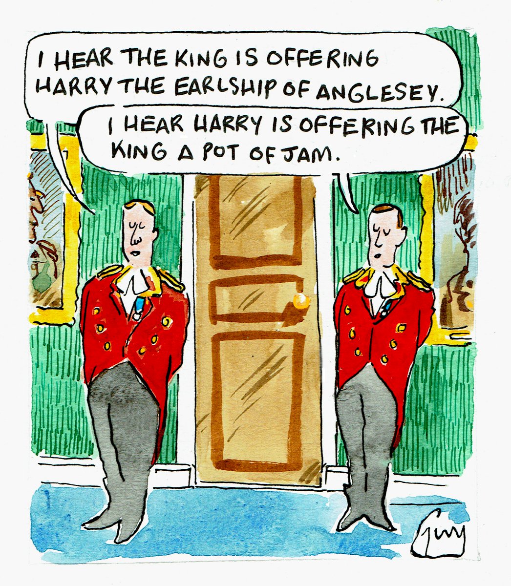 My cartoon for Monday's <a href="/MetroUK/">Metro</a> <a href="/MetroPicDesk/">Metro Picture Desk</a> #Royalfamily #PrinceHarry #KingCharlesIII #KingCharles #MeghanMarkle