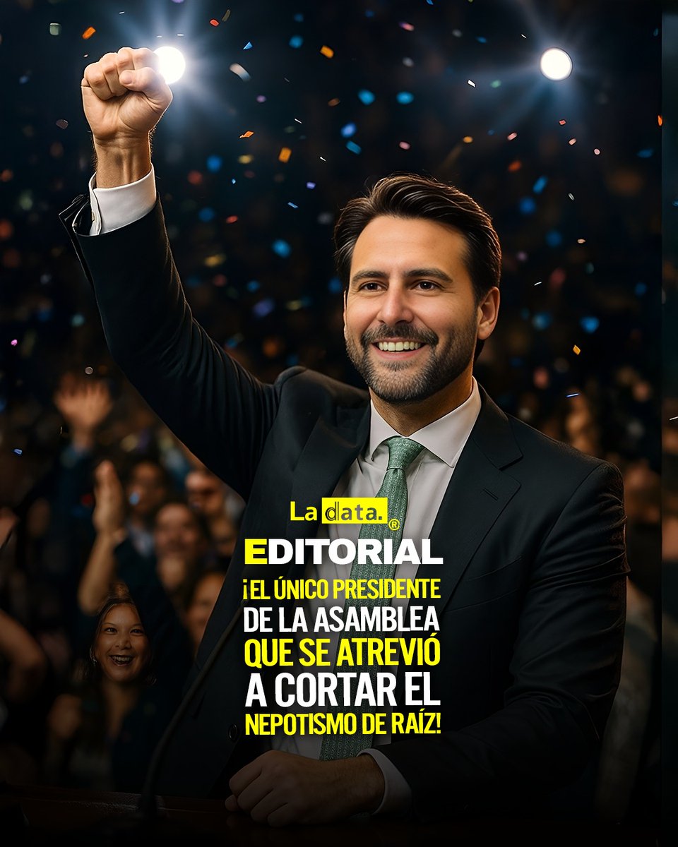 #Editorial ¡El único presidente de la Asamblea que se atrevió a cortar el nepotismo de raíz!

Ya era hora de que alguien pusiera un alto al “trabaja mi primo, mi mamá y mi hermano en la Asamblea”. Este sábado, el presidente del Legislativo, Niels Olsen, logró lo que parecía