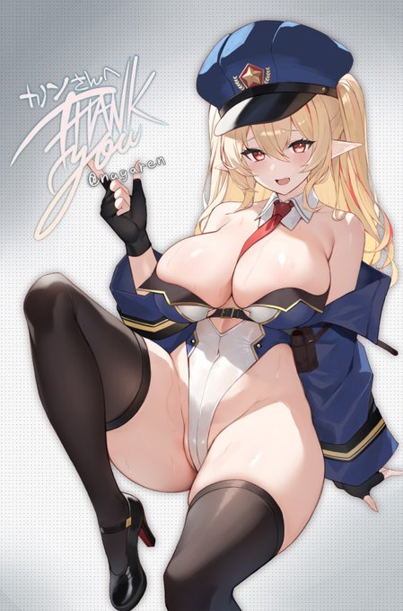 Skebで描いていただいたポリスうちの子👮‍♀️ 