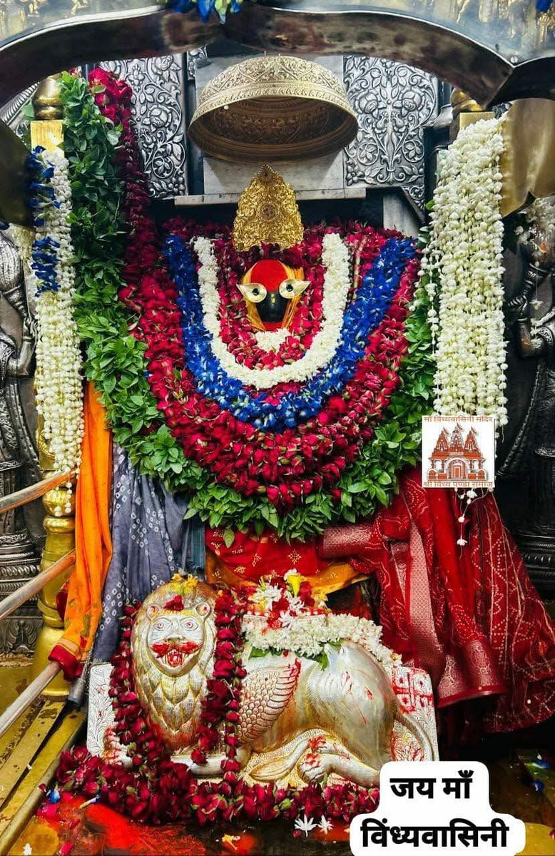 *🌺🙏जय माँ विंध्यवासिनी धाम, मिर्जापुर 🌺*
*आज प्रातःकाल मां की मंगला आरती का भव्य श्रृंगार दर्शन*

*🔱श्रावण, कृष्ण पक्ष, तिथि - तृतीया, संवत् 2082, दिन - रविवार, 13 जुलाई 2025🔱*
*जय जय मैय्या विंध्यवासिनी की*🙏🌷💐🪔🔱🕉️🌞🪷🐚