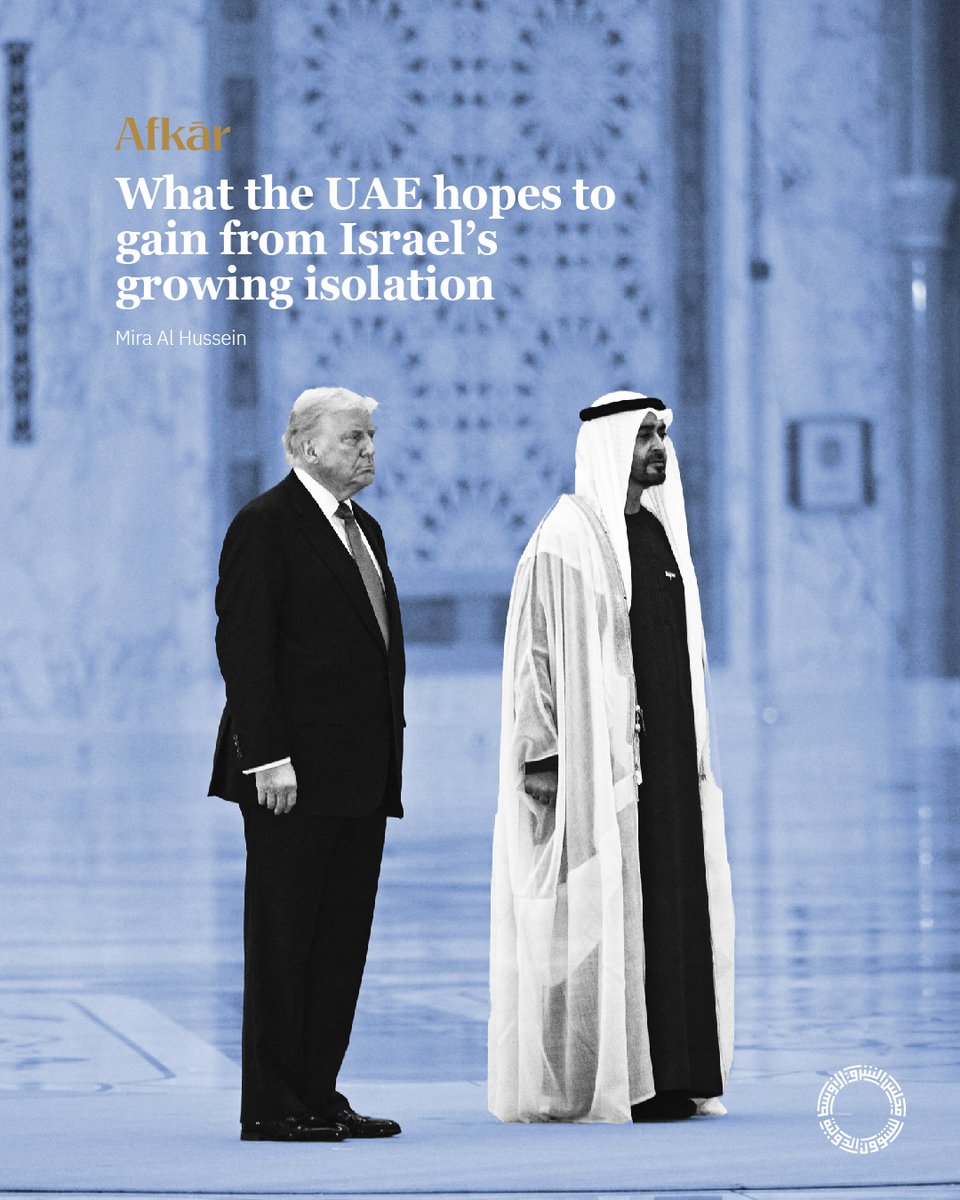 ME_Council's tweet image. Abu Dhabi seeks to present itself to the West as a stable alternative to an increasingly rogue Israel, where defense cooperation and capital can flourish. Mira Al Hussein writes on #Afkar
Read here: mecouncil.org/blog_posts/wha…