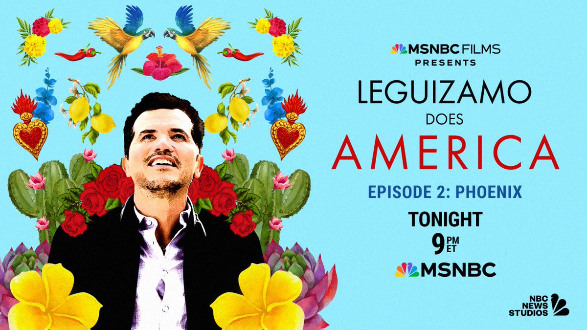 MSNBC's tweet image. TONIGHT: @MSNBC_Films presents a new ep. of "Leguizamo Does America," an NBC News Studios production.
Host @johnleguizamo is back for season two, exploring Latino traditions, cuisine, and political perspectives in six new destinations. Next stop: Phoenix.
Watch tonight at 9pm…