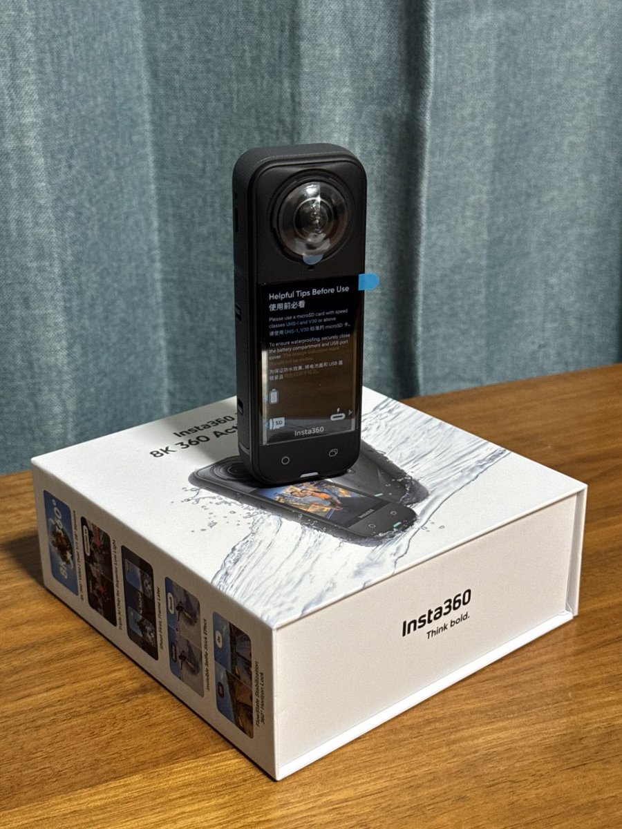 lileaLab's tweet image. 新たなカメラをゲットですよ。
Insta360 X5
今まではOne RS 1-inchを使ってたのだけど、さてフォトグラメトリや3DGSではどの程度品質変わるか!?
今年後半もあちこちフォトグラメトリ出張あるので、そのついででプライベート撮影検証やってくぞい。
