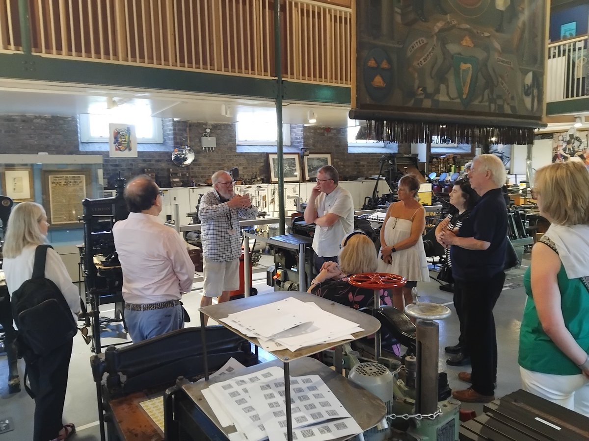Delegates enjoying the opportunity this afternoon to understand the craft of letterpress printing on a special Guided Historical Tour at the National Print Museum, Beggars Bush, Dublin.

We are especially grateful to <a href="/NatPrintMuseum/">NationalPrintMuseum</a> for their continued support for our project.