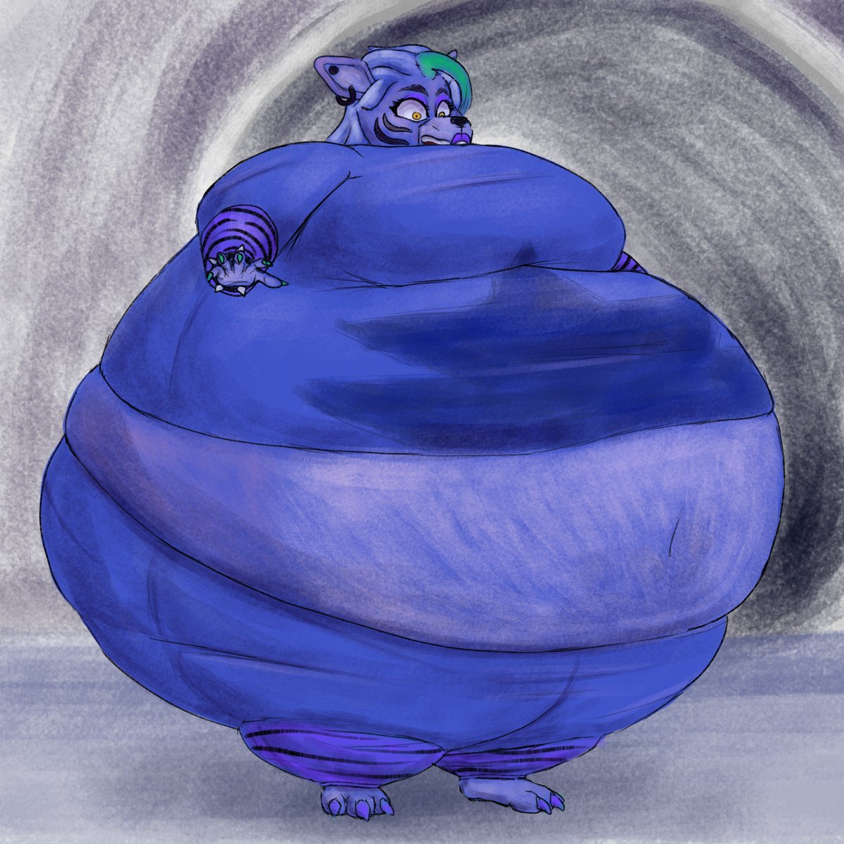 Commission, and a prequel to a Patreon exclusive.
Blueberry Roxanne Wolf: Mid-Stage #FNAF