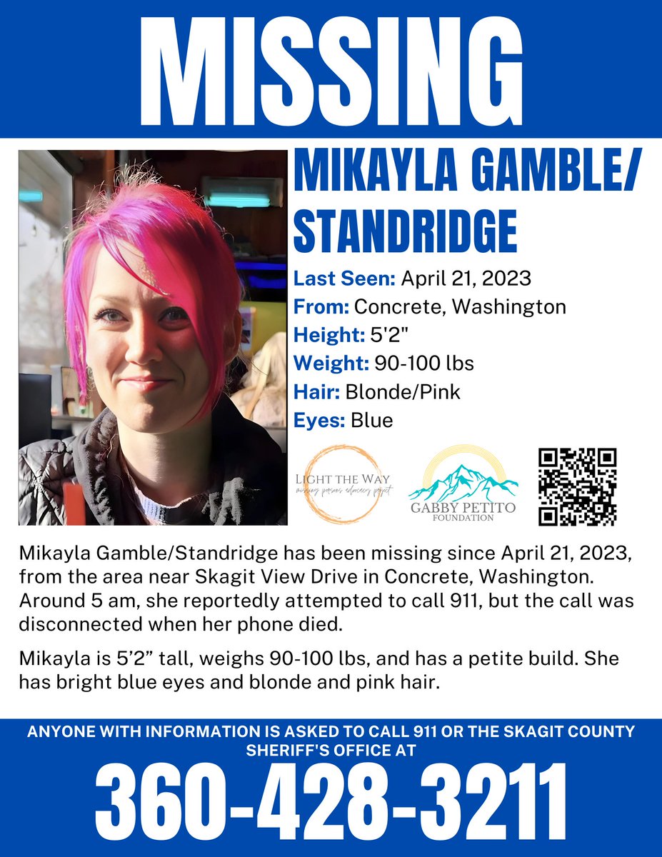 It’s #MissingPosterMonday and we need your help sharing #MikaylaStandridge’s flyer to help spread awareness! #Washington #MondayMotivation #Missing