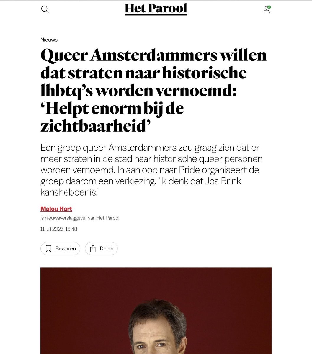 Ja en dan wel de seksuele oriëntatie erbij zetten want anders kunnen mensen nog gaan denken dat we ze willen herinneren om hun competenties of hun succes.