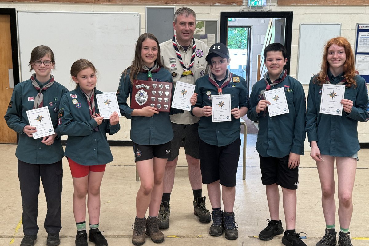 Congratulations to the Scouts who won the recent Rossendale District BP Trophy for the second year in succession.  Very well done to them #Scoutandproud