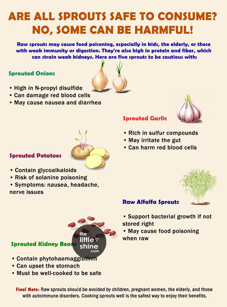 I was always very careful and scared to eat sprouts even tough they contain good benefits...