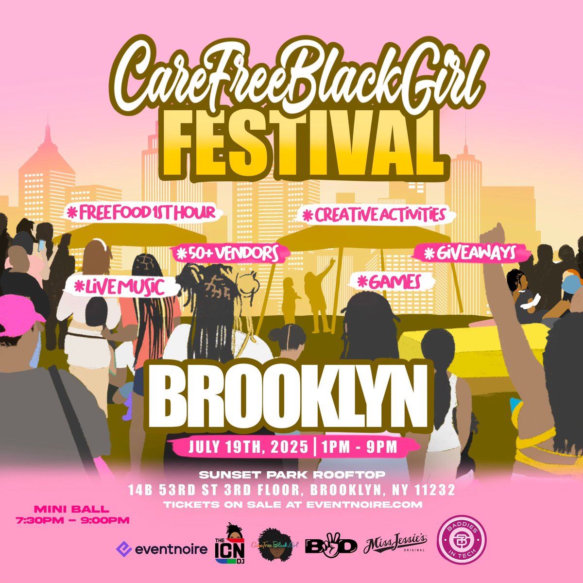 Looks like we’re having the full #carefreeblackgirlcookout experience at the festival this year. Mini ball will begin at 7:30pm.
Commentator Selena 007 Dior  

GP Category FF Performance $$$ 
All categories cash + Trophy 🏆 

Tix - events.eventnoire.com/e/carefreeblac…