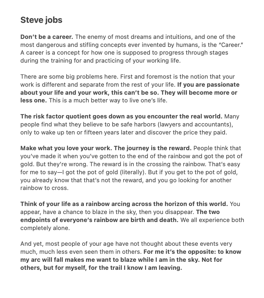 over the years, tech ceos have given some timeless advice to young people

here are a few of my favorites

1/ steve jobs