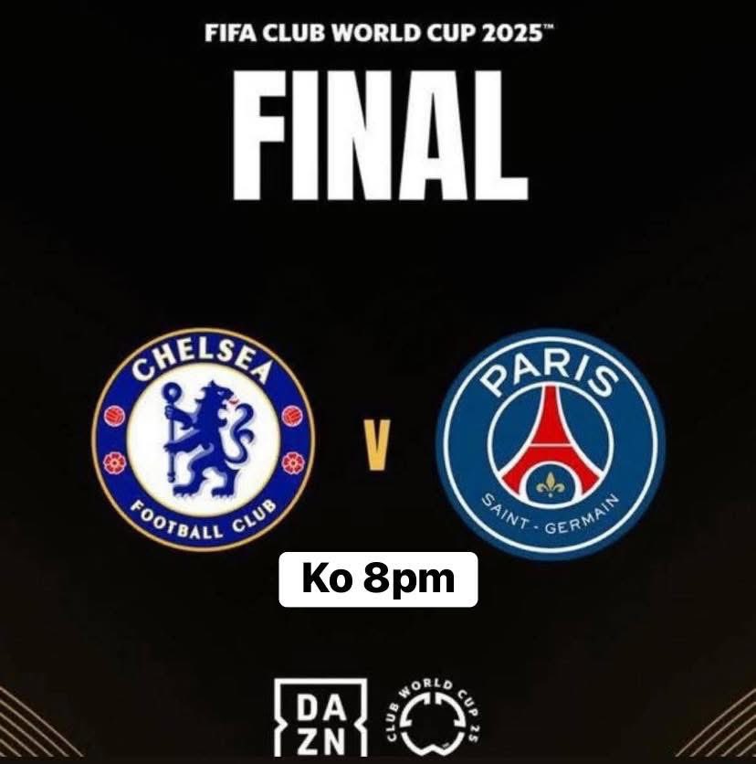 ☘️Meath v Donegal 4pm

Friendly Preston v Liverpool 3pm

⚽️World Club Cup Final
Chelsea v PSG 8pm

Women’s Euros
⚽️England v Wales 4pm

🥘 Thai Food served  12pm to 10pm

Book your seats @
thespringfieldtavern.co.uk

<a href="/BowesandBounds/">Bowes & Bounds</a> <a href="/IrishinLondon/">Irish in London Official</a>  <a href="/boundsgreenon/">Bounds Green On</a>  <a href="/MuswellHillNews/">MuswellHillNews</a>