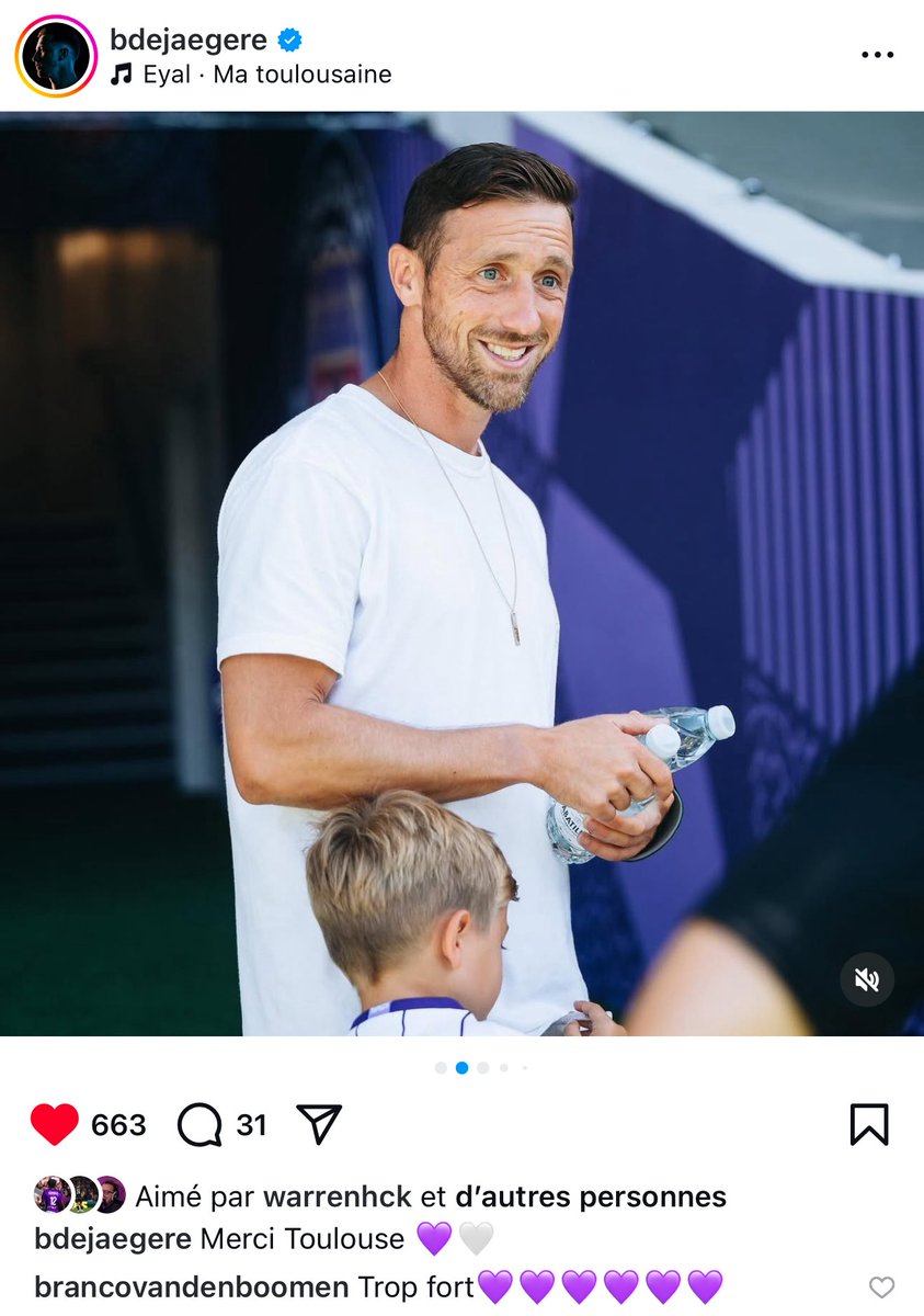 Branco van den Boomen :

"Trop fort 💜💜💜💜💜💜"