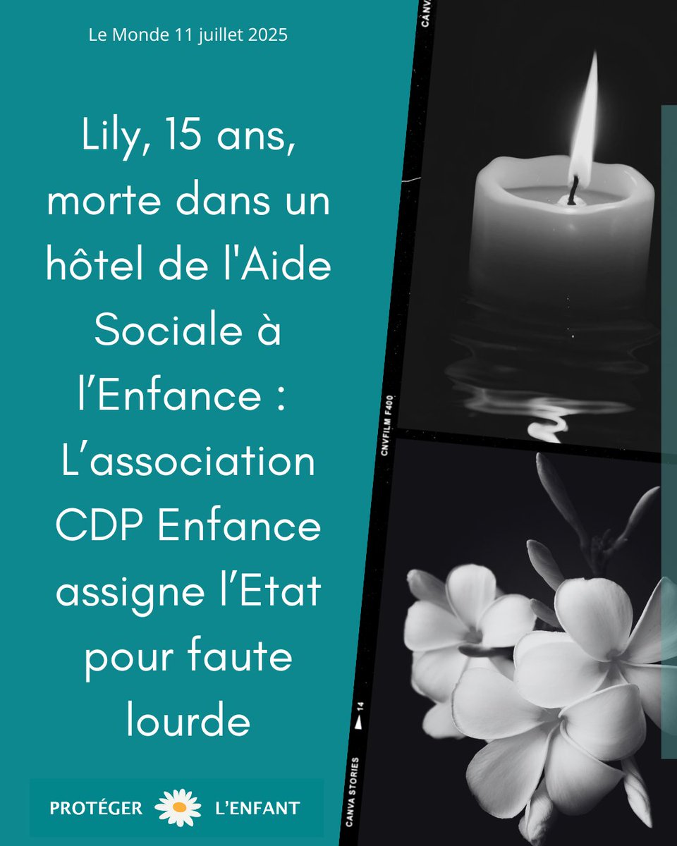 🔶 Lily s’est suicidée en janvier 2024 dans une chambre d’hôtel dans laquelle l’Aide Sociale à l’Enfance (ASE) l’avait placée depuis 5 mois, alors que ces hébergements d’urgence sont interdits pour les mineurs de moins de 16 ans et que ...
#ase #aidesocialealenfance #MetooASE