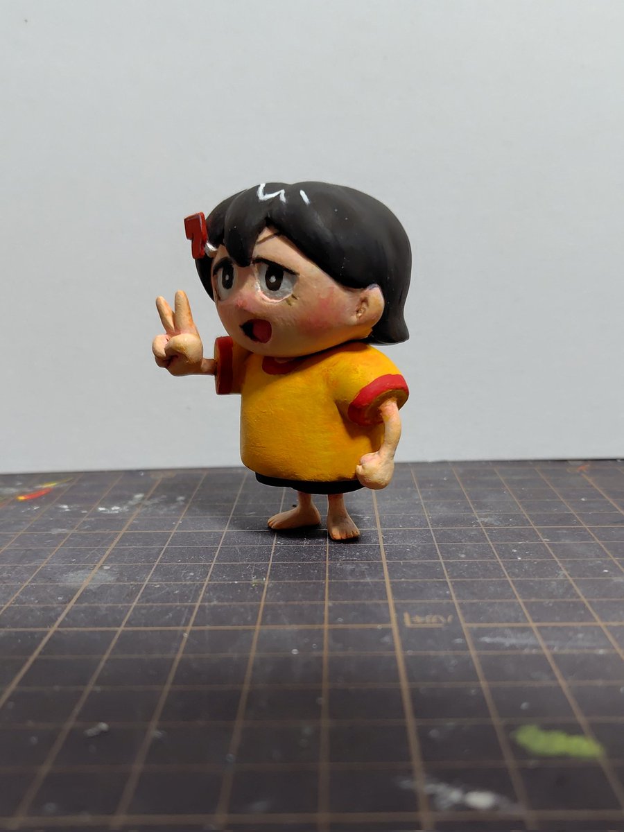 Honta_II's tweet photo. サッちゃんフィギュア作ってみた。ランとボロスも作りたいな #サチ録 https://t.co/9mBv9IiPkg