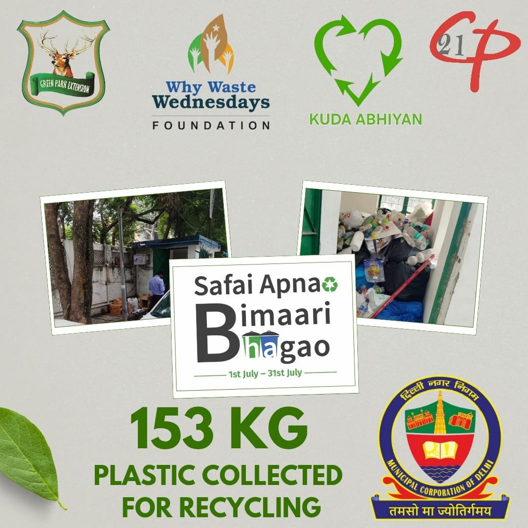 Swachh Survekshan MCD (@sbm_mcd) on Twitter photo MCD <a href="/DCSOUTHZONE/">Deputy Commissioner,South Zone</a> Sh. Dilkhush Meena, IAS with Green Park Ext. Assn., Why Waste Wednesdays Foundation, Kuda Abhiyan & 21 Century Polymers collected & sent for Recycling 153 kg Plastic from Green Park Ext & Main
#SABB
<a href="/SwachhBharatGov/">Swachh Bharat Urban</a>
<a href="/LtGovDelhi/">LG Delhi</a>
<a href="/RajaiqbalSingh3/">Raja Iqbal Singh</a>
<a href="/AshwaniKumar_92/">Ashwani Kumar</a> MCD <a href="/DCSOUTHZONE/">Deputy Commissioner,South Zone</a> Sh. Dilkhush Meena, IAS with Green Park Ext. Assn., Why Waste Wednesdays Foundation, Kuda Abhiyan & 21 Century Polymers collected & sent for Recycling 153 kg Plastic from Green Park Ext & Main
#SABB
<a href="/SwachhBharatGov/">Swachh Bharat Urban</a>
<a href="/LtGovDelhi/">LG Delhi</a>
<a href="/RajaiqbalSingh3/">Raja Iqbal Singh</a>
<a href="/AshwaniKumar_92/">Ashwani Kumar</a>