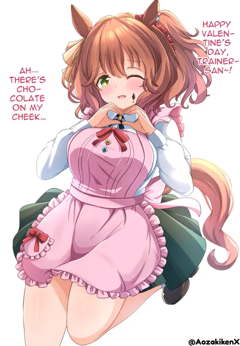マーちゃんのほっぺはもちもちです。どうぞ 英訳版です #ウマ娘 #アストンマーチャン #ウマ娘英訳 #umamusume #UmaTranslations