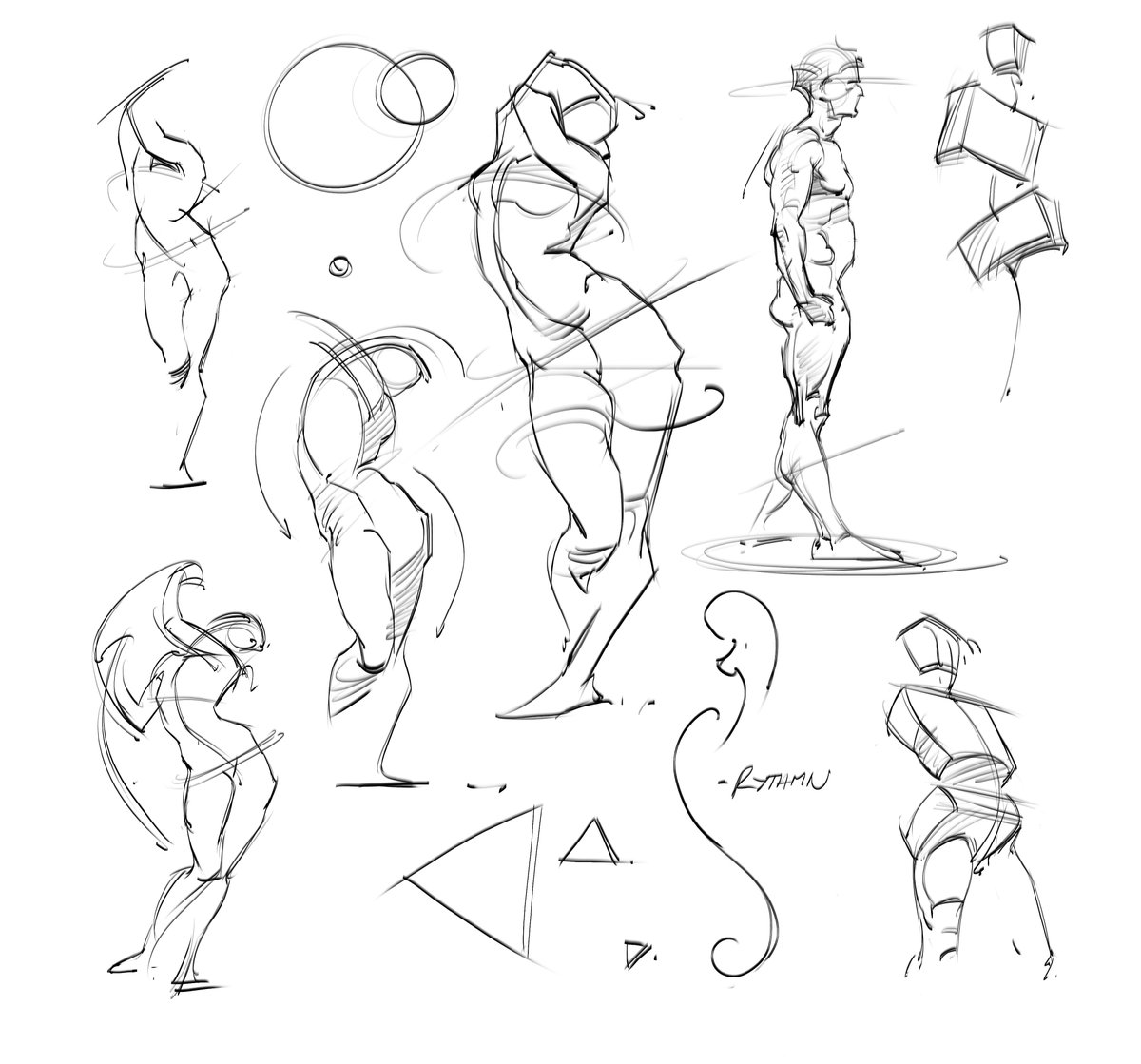Morning Bridgman studies! #bridgman #figuredrawing #gottogetbetter #goals #doodles #sketches #goals #lineart #muscles #drawing #figurativeart #anatomy #humananaotmy