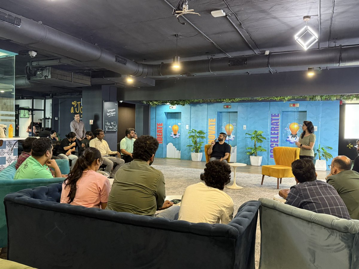 Dev Bathani (@bathanidev) on Twitter photo Went to the Mumbai Startup Meetup yesterday — 🔥 energy, brilliant minds!
Had a game-changing convo with <a href="/iuditg/">Udit Goenka</a> about my upcoming AI-powered project — especially on cracking sales. 🚀
Huge thanks to <a href="/eChaiVentures/">eChai Ventures</a> for bringing such a killer community together! 🙌 #startup #ai Went to the Mumbai Startup Meetup yesterday — 🔥 energy, brilliant minds!
Had a game-changing convo with <a href="/iuditg/">Udit Goenka</a> about my upcoming AI-powered project — especially on cracking sales. 🚀
Huge thanks to <a href="/eChaiVentures/">eChai Ventures</a> for bringing such a killer community together! 🙌 #startup #ai