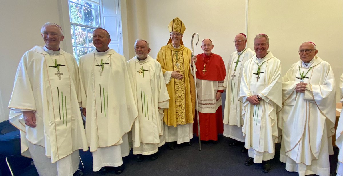 Bishop_Dempsey's tweet image. Lovely celebration of St. Columbanus in Carlow this morning. Congratulations to @BishopDNulty and all involved in organising a very busy three days, welcoming people from all over Europe. A great symbol of unity! @KANDLEi @IrishCathNews @dublindiocese @CatholicBishops