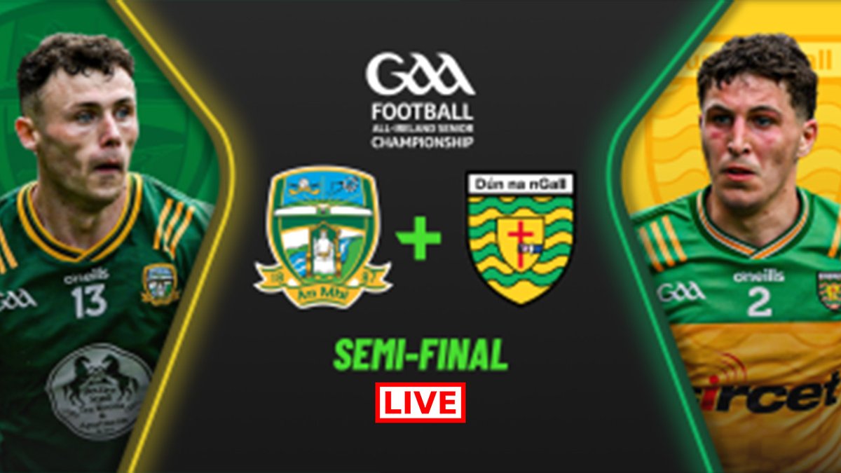 🔴LIVE GAA THRILLS!🔴 The All-Ireland Senior Football Championship Semi-Final is ON NOW! 🏆 Donegal face Meath in a battle for the ages. Don't miss a second of the action!

📺 GO LIVE: gaaonrte.live

📅13/07/2025 #GAAGO #GAAPlus #GaelicFootball #DonegalVMeath #GAABEO