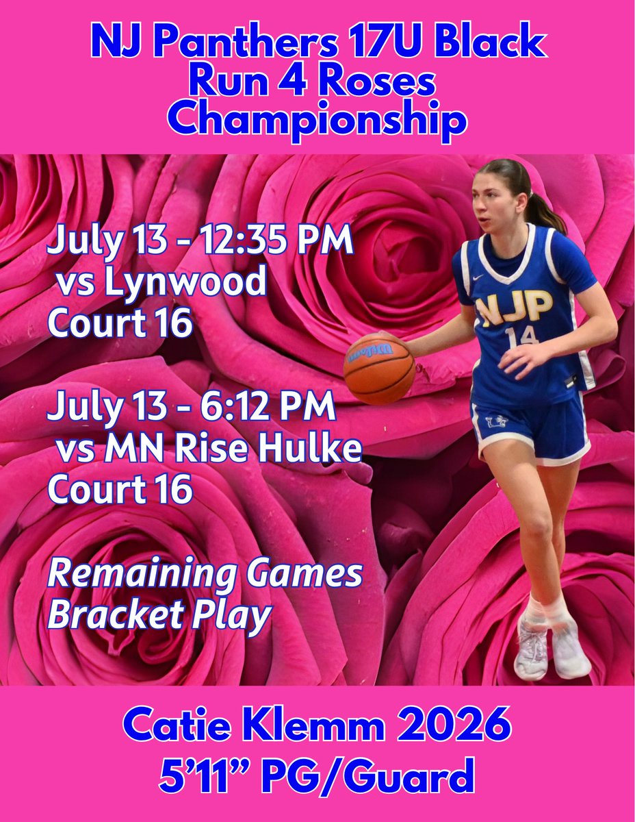 Catherine (Catie) Klemm (@catie_klemm) on Twitter photo NJ Panthers 17U Black are locked in and ready for <a href="/Ohio_Basketball/">OhioBasketball.com</a> <a href="/TFNsRun4Roses/">TFN's Run 4 Roses</a> Championship! Coaches, come check out our team today!
๐น๐๐๐
<a href="/nj_panthers/">NJ Panthers</a>
<a href="/CoachJordanNJP/">Jordan Stites</a>
<a href="/CoachZ_NJP/">Zakiya Beckles MAT, LAT, ATC</a> NJ Panthers 17U Black are locked in and ready for <a href="/Ohio_Basketball/">OhioBasketball.com</a> <a href="/TFNsRun4Roses/">TFN's Run 4 Roses</a> Championship! Coaches, come check out our team today!
๐น๐๐๐
<a href="/nj_panthers/">NJ Panthers</a>
<a href="/CoachJordanNJP/">Jordan Stites</a>
<a href="/CoachZ_NJP/">Zakiya Beckles MAT, LAT, ATC</a>