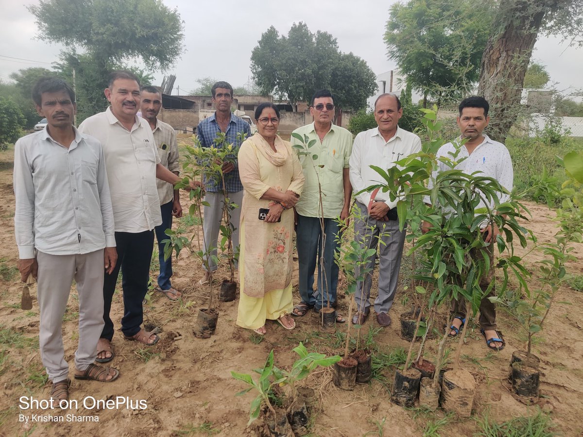 आज सूरजगढ़ स्थित फार्म हाउस पर हरियालो राजस्थान अभियान के तहत पौधारोपण कार्यक्रम में भाग लिया। इस अवसर पर आम, सेव, अमरूद, चीकू, लाल-श्वेत चंदन जैसे फलदार एवं औषधीय पौधों का रोपण कर पर्यावरण संरक्षण का संदेश दिया।

कार्यक्रम में संयुक्त निदेशक कृषि विस्तार डॉ. राजेंद्र लाम्बा जी,