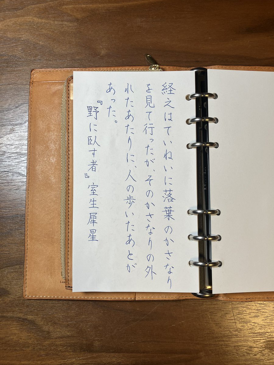 『野に臥す者』室生犀星
#朝活書写 No.2102
#朝活書写_2102