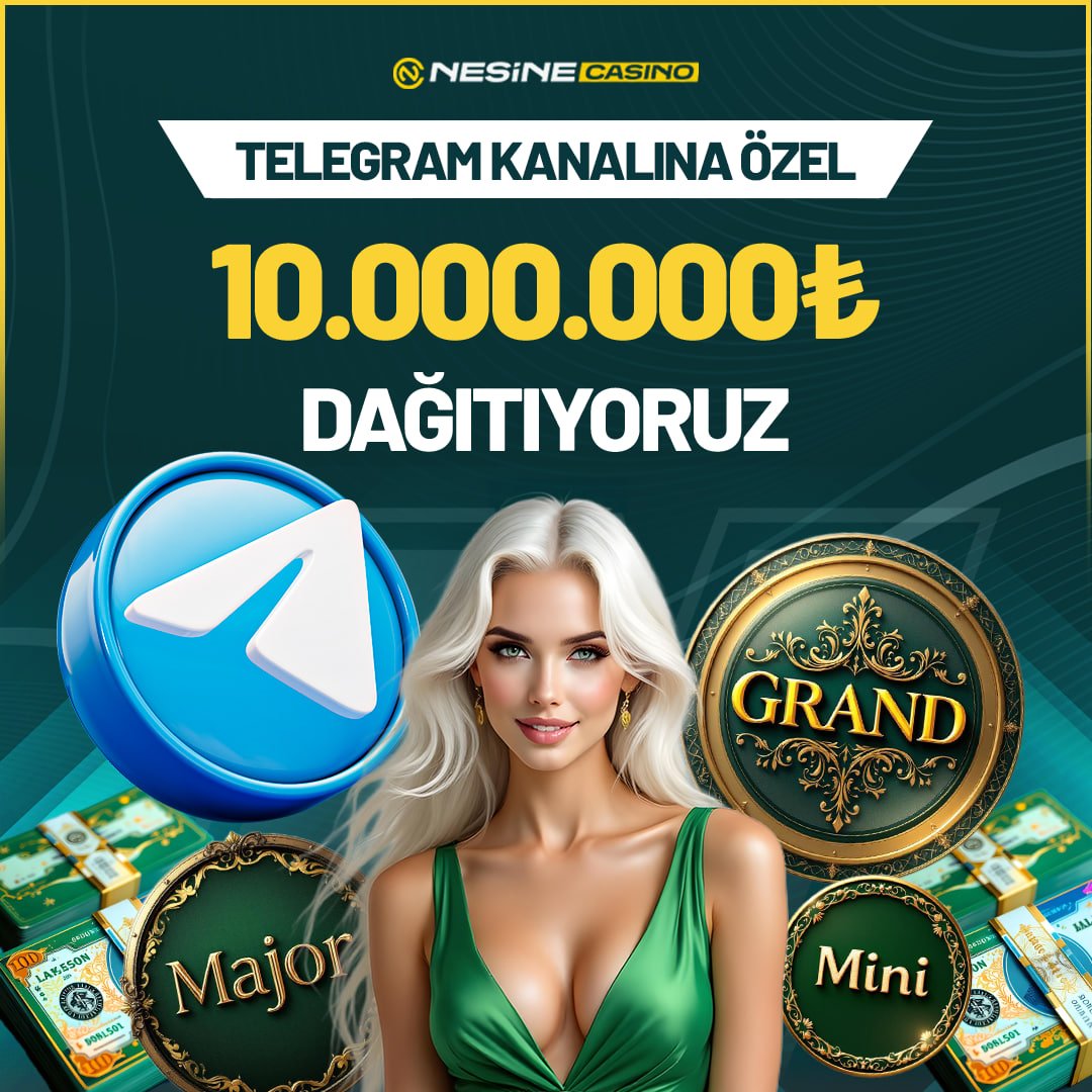 ncguncelgiris's tweet photo. 🎯 10 MİLYON TL ÖDÜL TELEGRAM'DA!

👉 #NesineCasino Telegram kanalına özel büyük dağıtım başladı!

🔥 Mini, Major, Grand seviyelerinde #kazanç seni bekliyor!

🎁 Katıl, ödülünü kaçırma!

👉 NesineCasino Anında Büyük Kazançlar! https://t.co/TLSrz1A0sn https://t.co/abtXIAehCm
