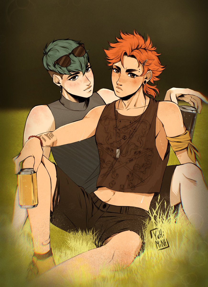 YuHiMintArchive's tweet photo. Summer boys☀️🌿
It's been too hot these days (-.-')
#contractcomic #oc #art #artistsonX #ocart https://t.co/Th5rFPweFn