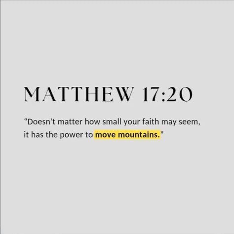 Matthew 17:20