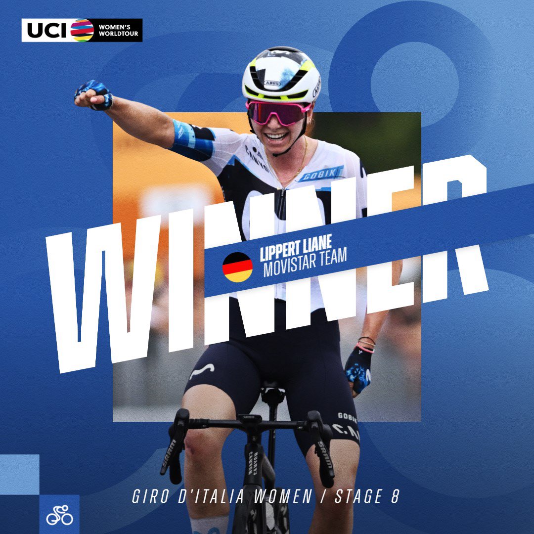 UCI_WWT's tweet image. 🇩🇪 @LianeLippert makes it two! She takes the final stage with a stunning finish in Imola. 🏆
💗 @ElisaLongoB secures the Maglia Rosa and wins the overall title!
#UCIWWT #GirodItaliaWomen