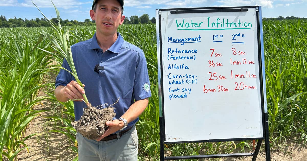 Tillage practices significantly affect water infiltration and crop yields. Jake Munroe explains how soil management impacts water availability in the latest Soil School episode.  

👉 Watch here: ow.ly/ymFG50WoNKY  
#cdnag #SoilHealth #soil #westcdnag