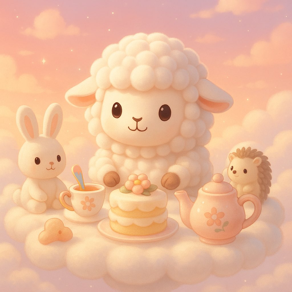 ✨️コミュニティ週末イベント✨️
「メルヘン を含んだイラスト」
7/11（金）～713（日）

もこもこの午後ティー☕️