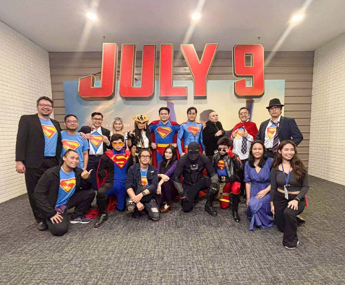 JusticePH's tweet photo. It's "Superman" opening weekend! Sharing some of our Super snaps at the Philippine Premiere of "Superman" last July 7 at SM MOA IMAX.

Thank you @WarnerBrosPH &amp; @IMAX_SMCinema 4 having #JusticePH at the special advance screening! 

JUSTICE for ALL!

#LookUp #Superman #SupermanPH https://t.co/gTysn9VMMy
