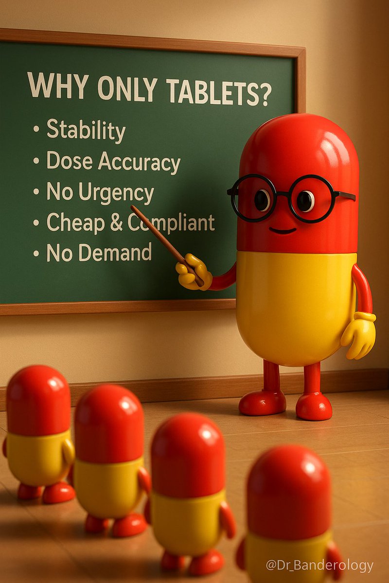 Dr_Banderology's tweet photo. Why Do Some Drugs Only Comes in Tablet form ❓ https://t.co/Kn3Ywqgsch