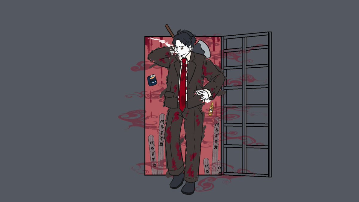 kabeuchi_HS_'s tweet image. ゲ謎で呪の一期EDパロ
父＋水＋岩＋鬼
※再掲