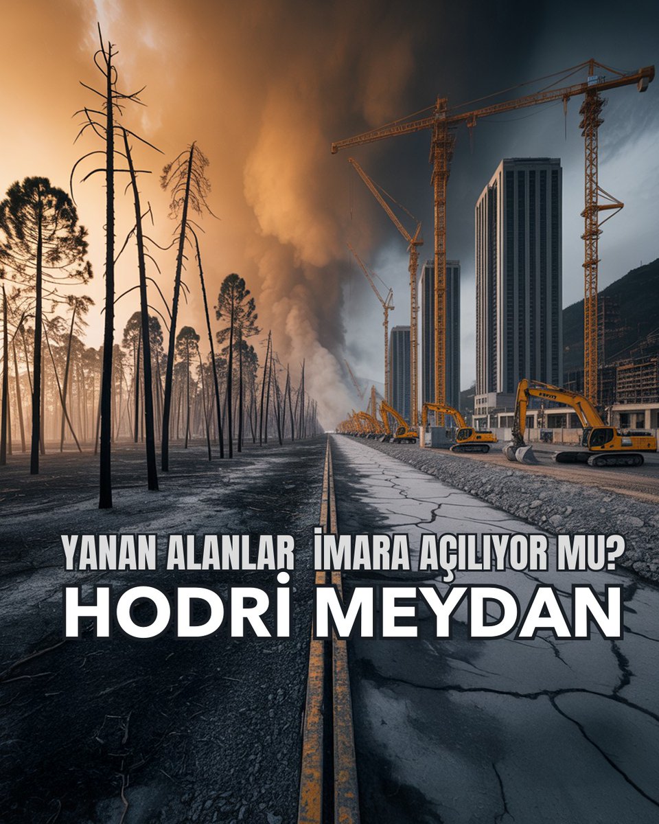 🔥 Yanan Ormanlar İmara Açılıyor mu? HODRİ MEYDAN!

➡️ Yanan orman alanlarıyla ilgili asılsız “imar açılıyor” iddiaları yine gündemde!

Oysa Türkiye Cumhuriyeti Anayasası’nın 169. Maddesi çok açık:

“Yanan ormanların yerine yeni orman yetiştirilir. Bu yerlerde başka bir faaliyete