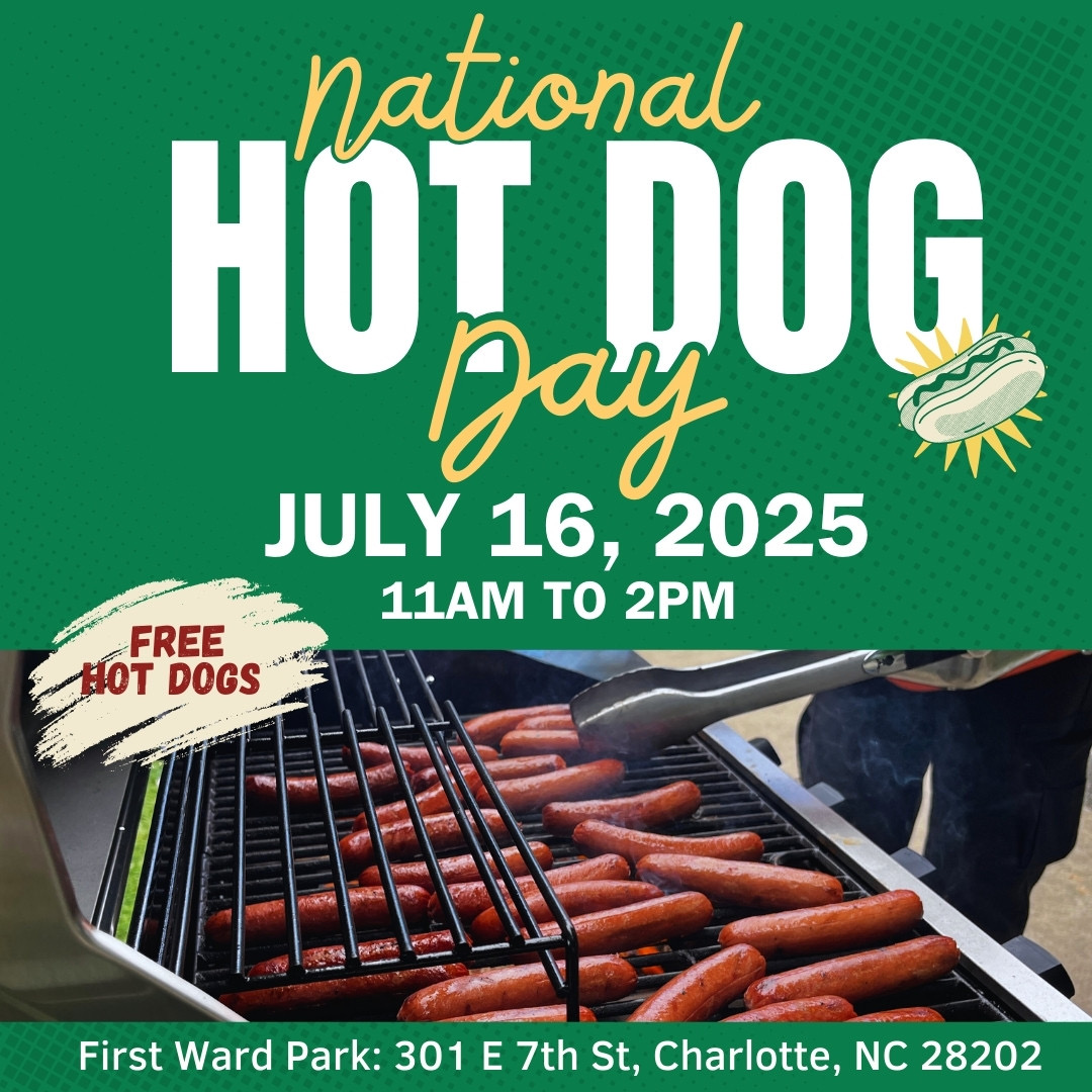 Let's ketchup and connect! National Hot Dog Day is coming up on Wednesday, July 16, at First Ward Park from 11 am to 2 pm. Come grab a bite with us!