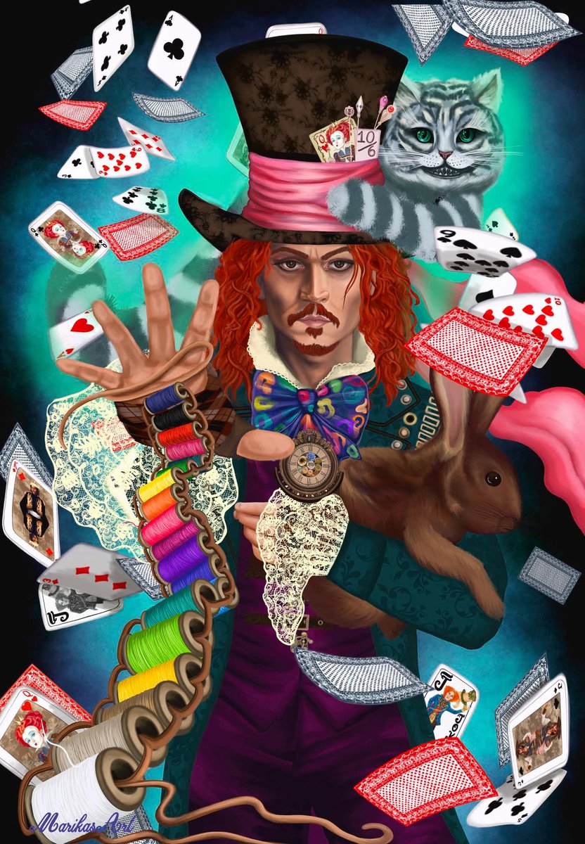 New artwork done by myself using procreate. Steampunk Mad Hatter