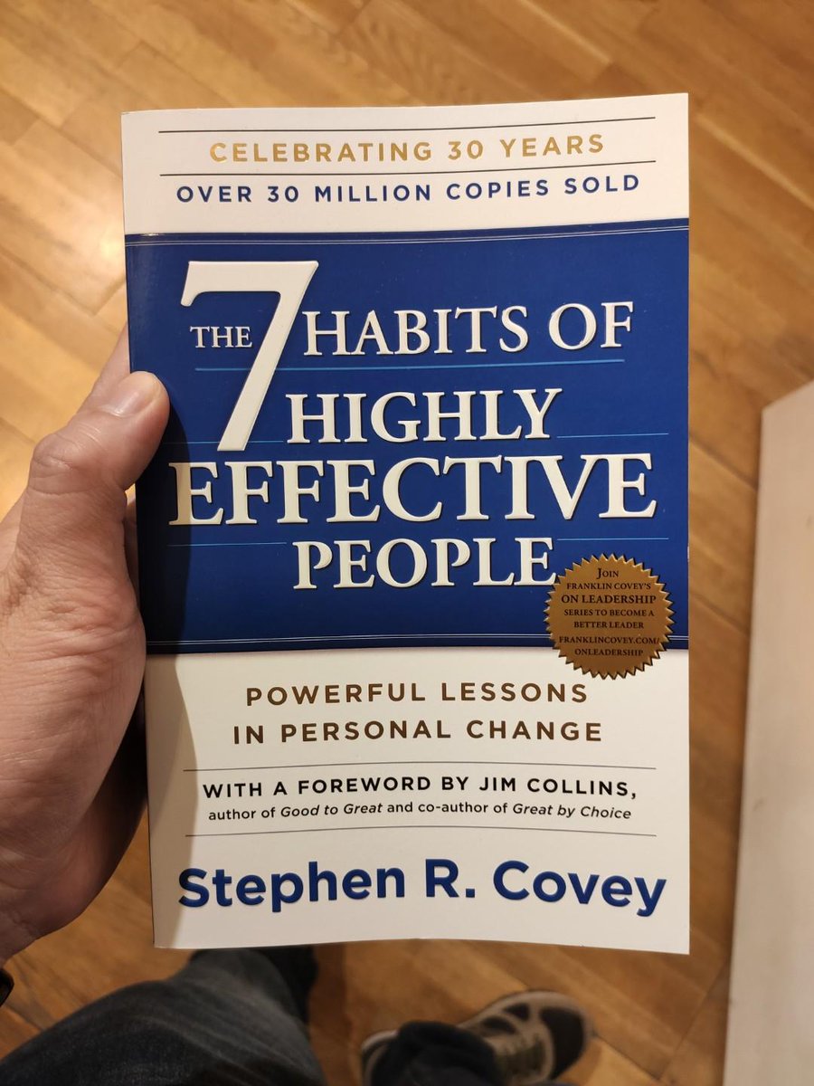 7 Powerful Lessons From “The 7 Habits Of Highly Effective People”

(Over 30 Million Copies Sold)
⚡️Book Thread⚡️