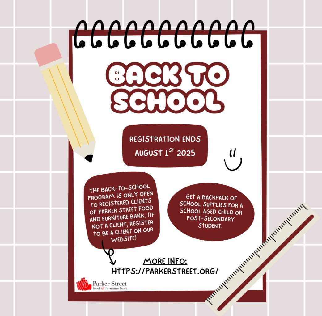 parkerstreethfx's tweet image. When you support our back-to-school program, you&apos;re helping students start the school year feeling confident and prepared. Donate online parkerstreet.org or in person, 2415 Maynard St, Halifax, NS.

#Parkerstreetfood #Backtoschool #Backtoschoolprogram #Parkerstreet