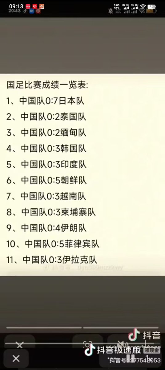 有人说，做男人就要像中共国国足那样