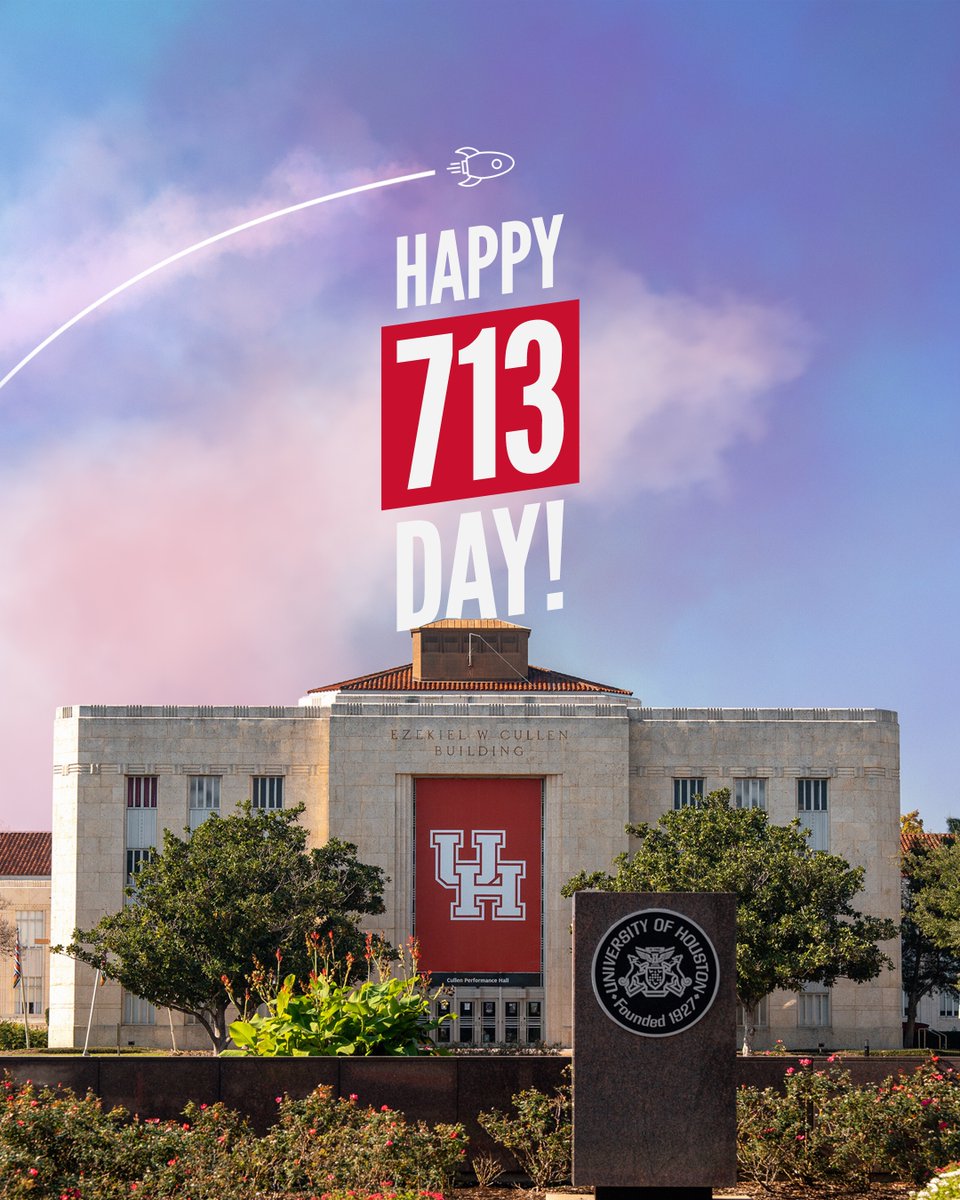 UHouston's tweet image. Happy 713 Day, Houston! We’re so thankful to call this city home.