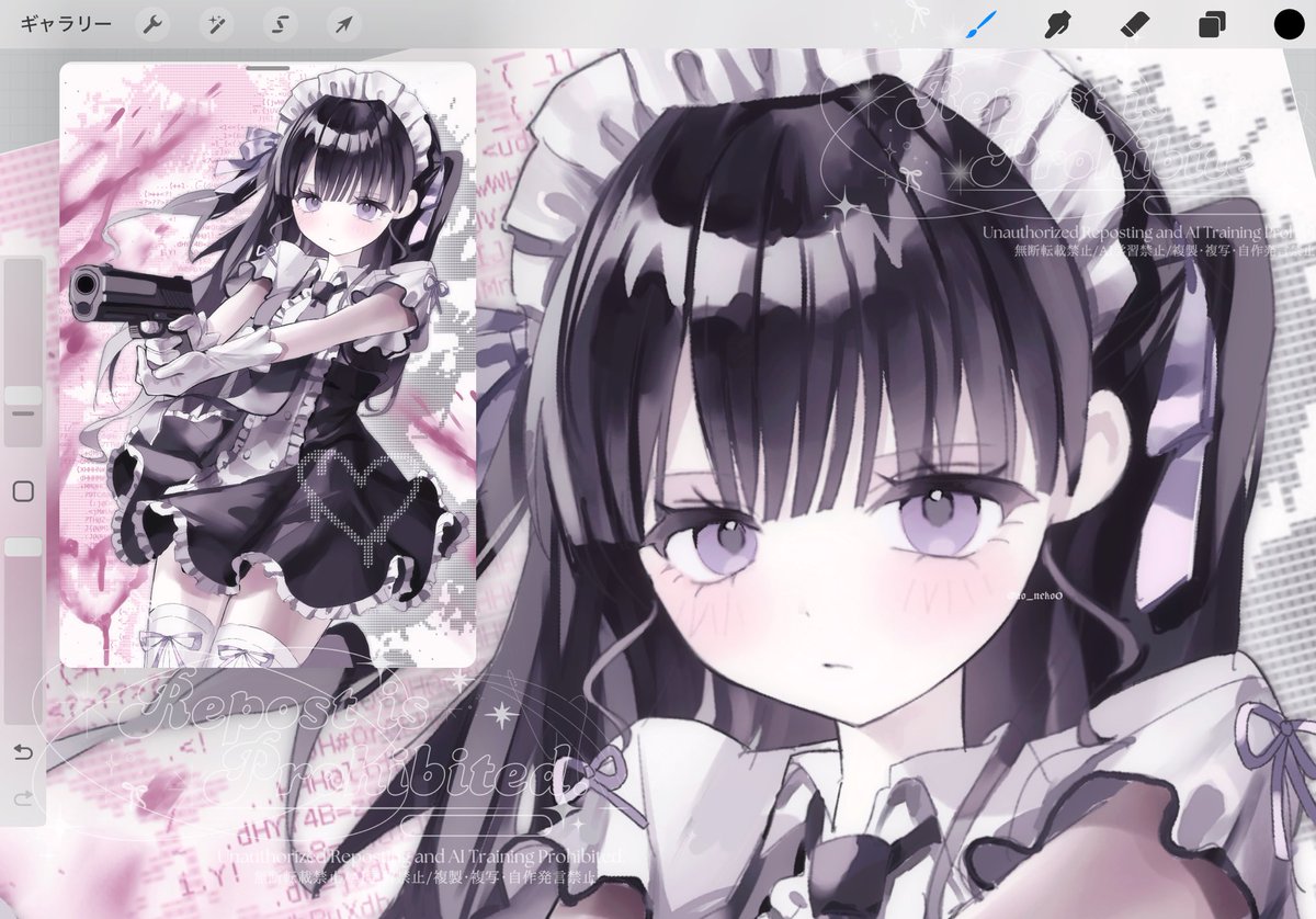 ao_neko0's tweet image. 🖤💜