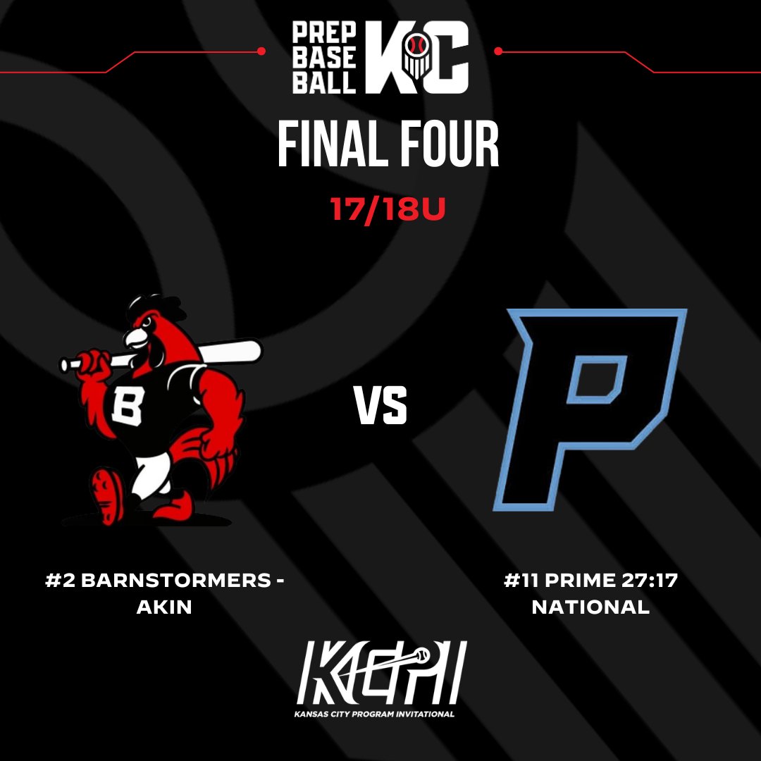 Prep Baseball Kansas City (@prepbaseballkc) on Twitter photo 17/18U KANSAS CITY PROGRAM INVITE FINAL 4️⃣
@usnatsmidwstrn 🆚 <a href="/Prospects_NE/">Nebraska Prospects Baseball Club</a>
<a href="/BarnBSBAcademy/">The Barn Baseball Academy</a> 🆚 <a href="/Prime27_17/">Prime 27:17</a>
Can't make it out to the park? Follow along live!!
🔗: loom.ly/uPZynso
#PrepBaseballKC #KCPI25 17/18U KANSAS CITY PROGRAM INVITE FINAL 4️⃣
@usnatsmidwstrn 🆚 <a href="/Prospects_NE/">Nebraska Prospects Baseball Club</a>
<a href="/BarnBSBAcademy/">The Barn Baseball Academy</a> 🆚 <a href="/Prime27_17/">Prime 27:17</a>
Can't make it out to the park? Follow along live!!
🔗: loom.ly/uPZynso
#PrepBaseballKC #KCPI25