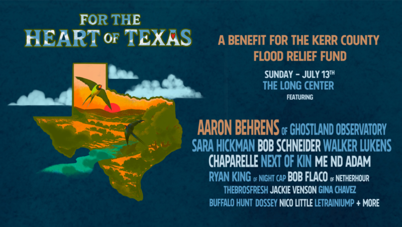 Do512's tweet photo. For the Heart of Texas: A Benefit for Kerr County Flood Relief Fund is bringing together 15+ artists, relief resources, food trucks, and more to gather donations for our neighbors affected by the recent floods.

MORE INFO. https://t.co/9jiSnNxbiK https://t.co/uynmUtICnr