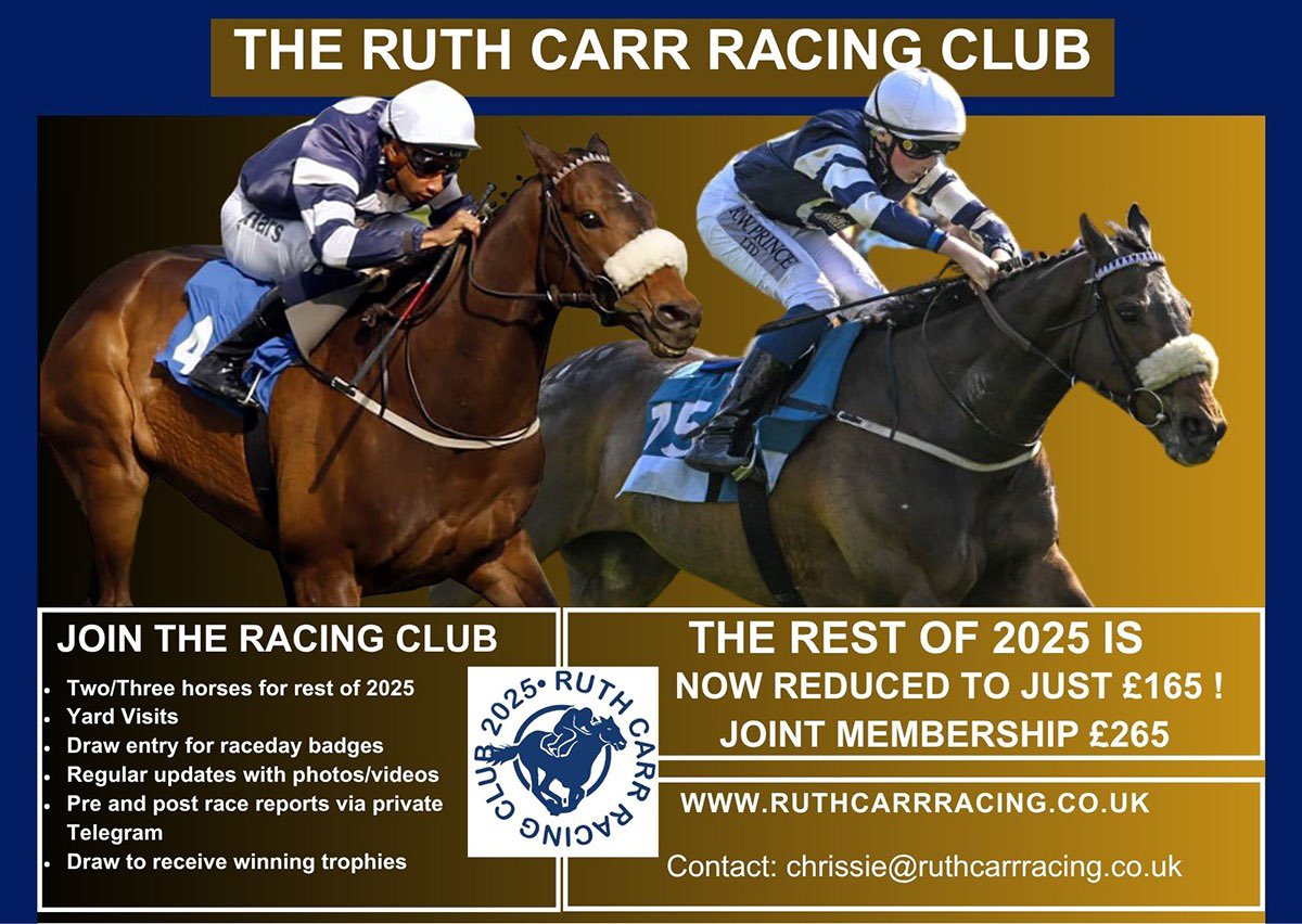 Ruth Carr Racing Ltd tweet media