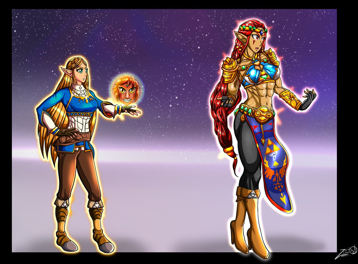 ZecrusChan17's tweet image. All of the Zelda fanart I've done so far 🥂✨💪
#TheLegendOfZelda #Nintendo