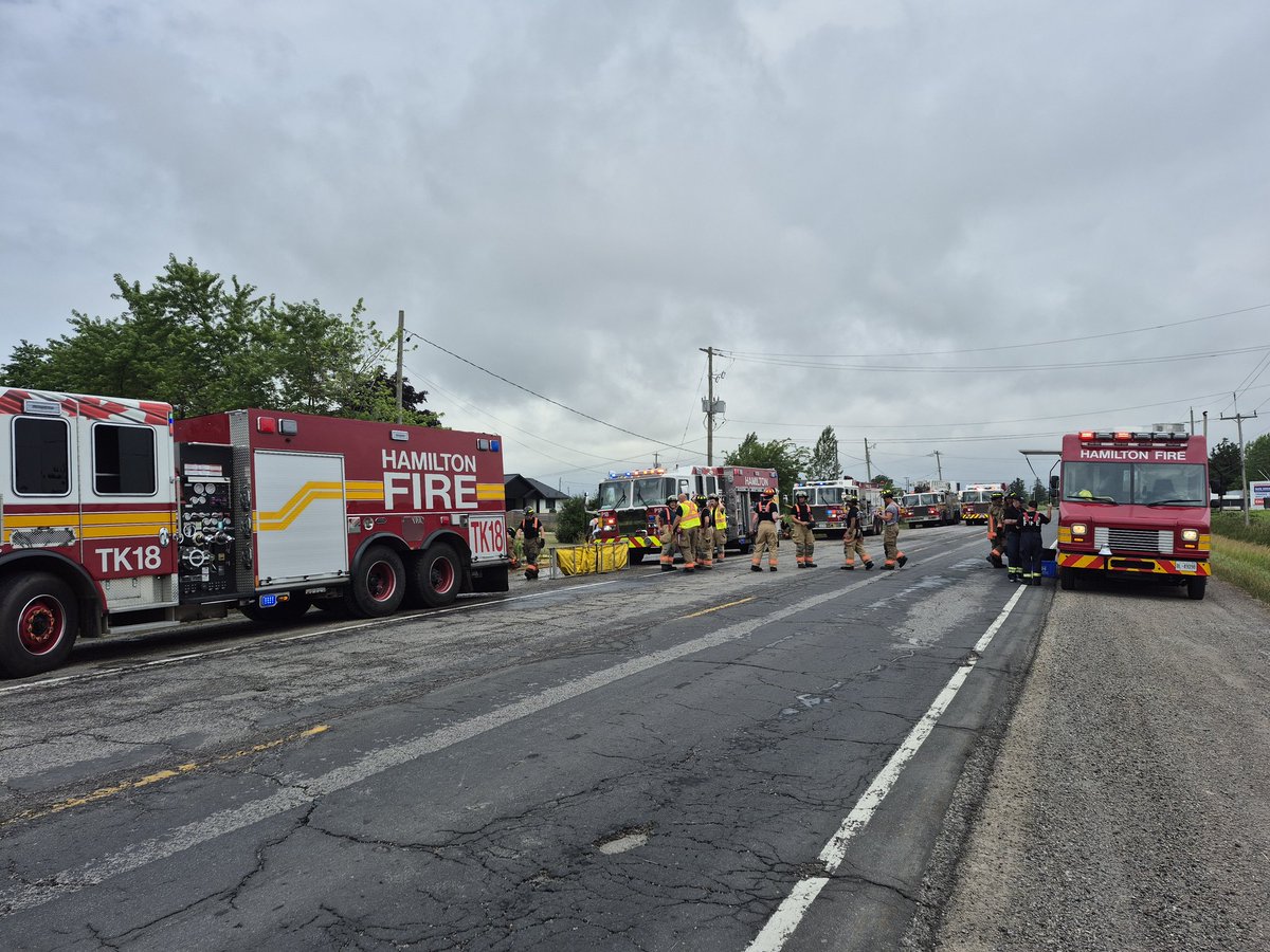 Box 43 is operating at a working fire on Stoney Creek mountain
